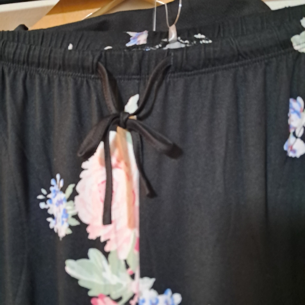 Flora Nikrooz Womens Set Super Soft Satin Trim Pj's Sleep Loungwear Sz. L - Picture 8 of 11